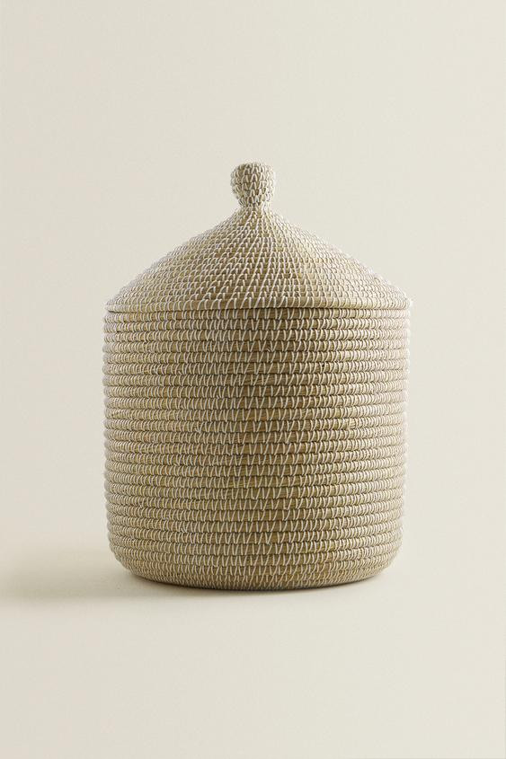 ROUND BASKET WITH LID | Zara US