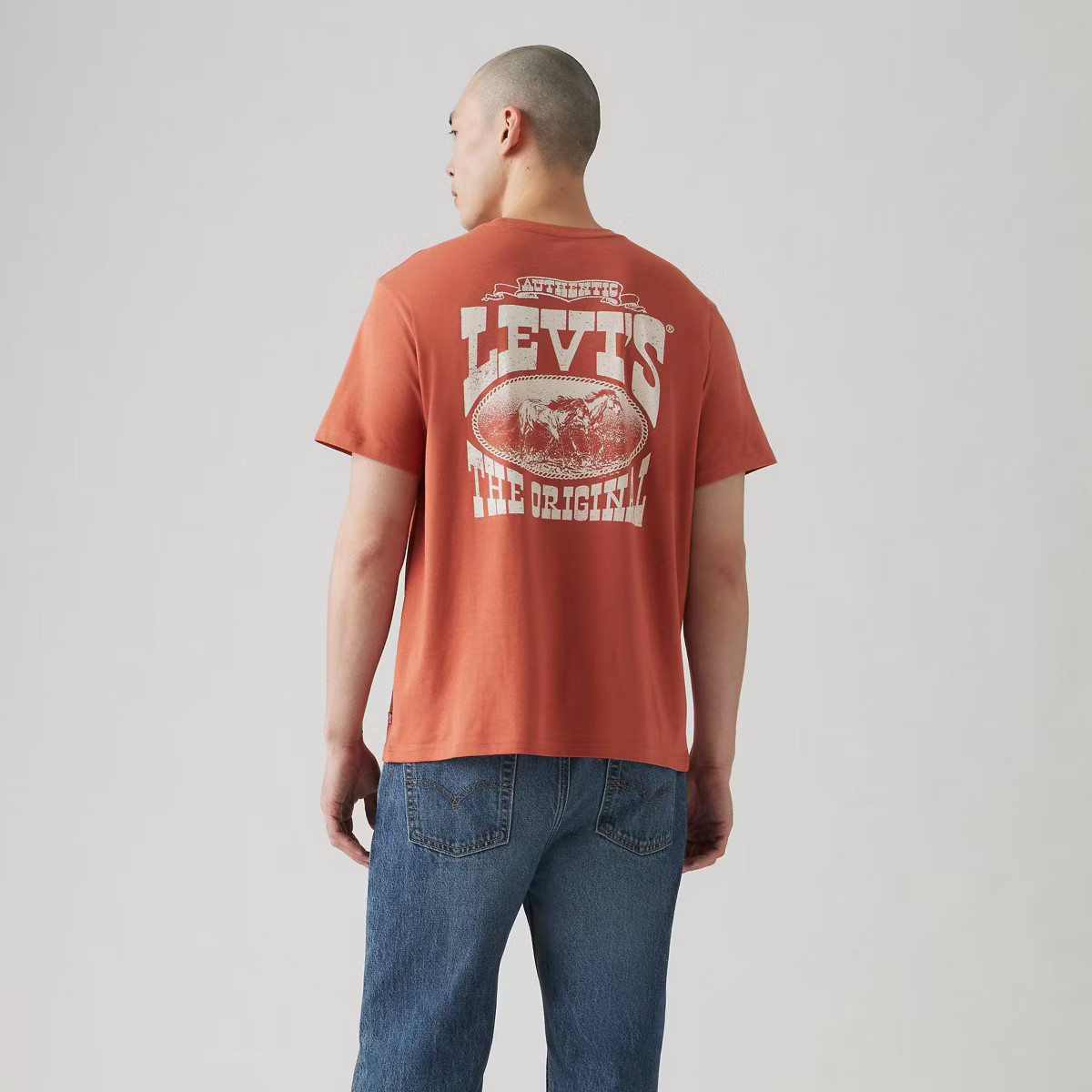 Levi's® Men's Relaxed Fit Short Sleeve Crewneck T-Shirt - Coral Red | Target
