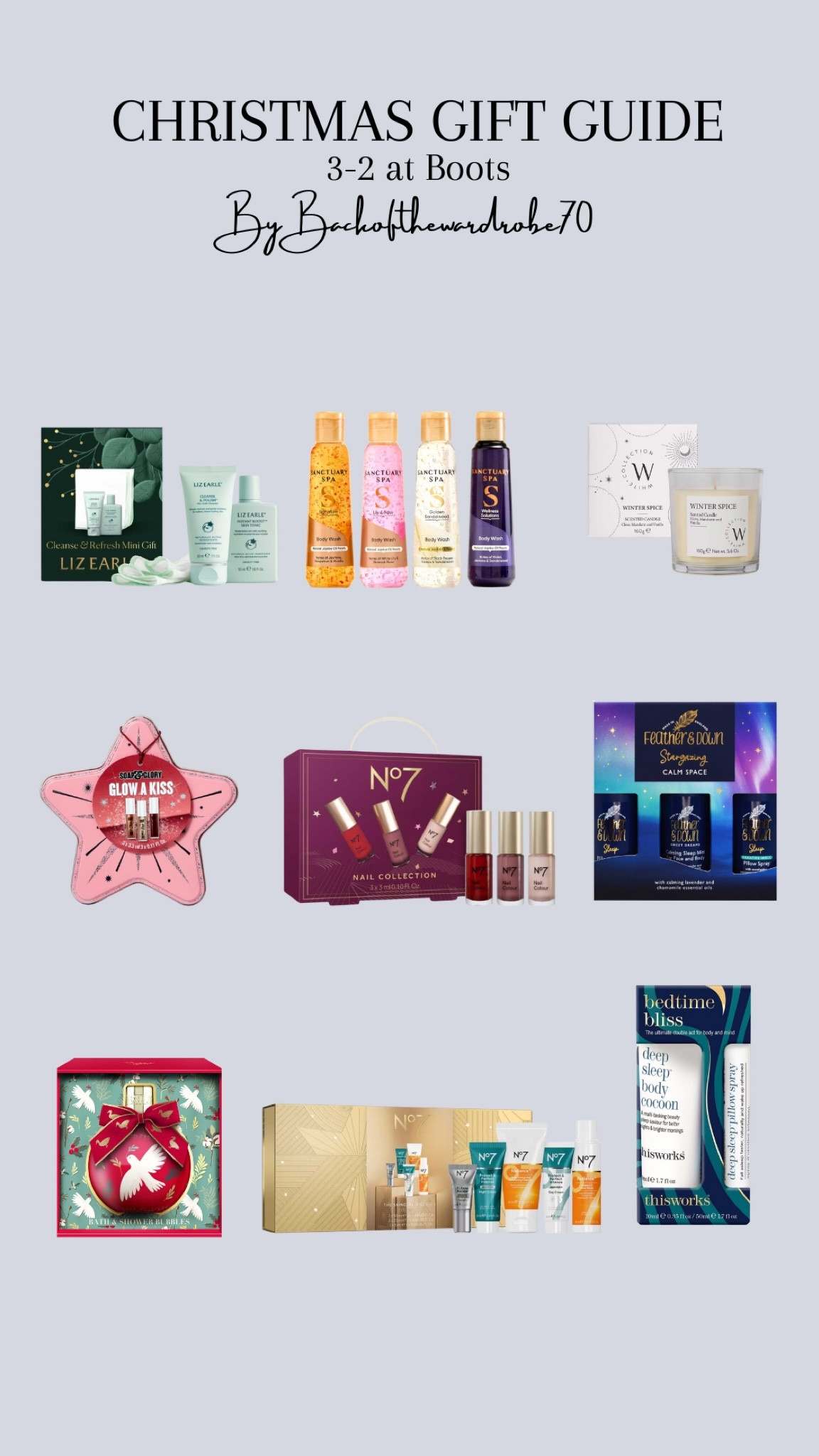 Christmas Gift Guide. 3-2 at Boots! 

Christmas Gift Guide, Gifts for her, Beauty Gifts, Makeup, Skincare, Candle, Gift Ideas 

#LTKgiftguide #LTKbeauty #LTKuk