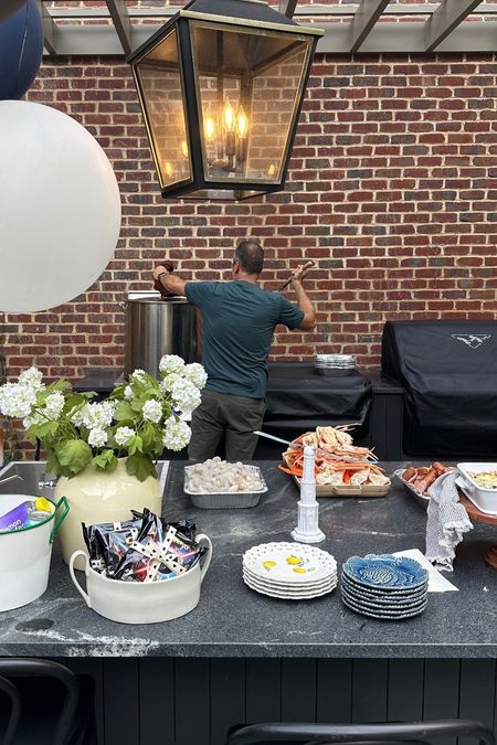 We hosted a shrimp boil for Father’s Day and had so much fun with it. One of the best purchases were these little fans that keep bugs off your food! Linked what I could below 👇🏽 

#LTKHome #LTKSeasonal #LTKParties