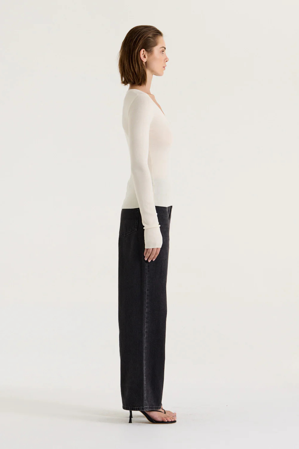 Carr Long Sleeve Scoop Top | Henne