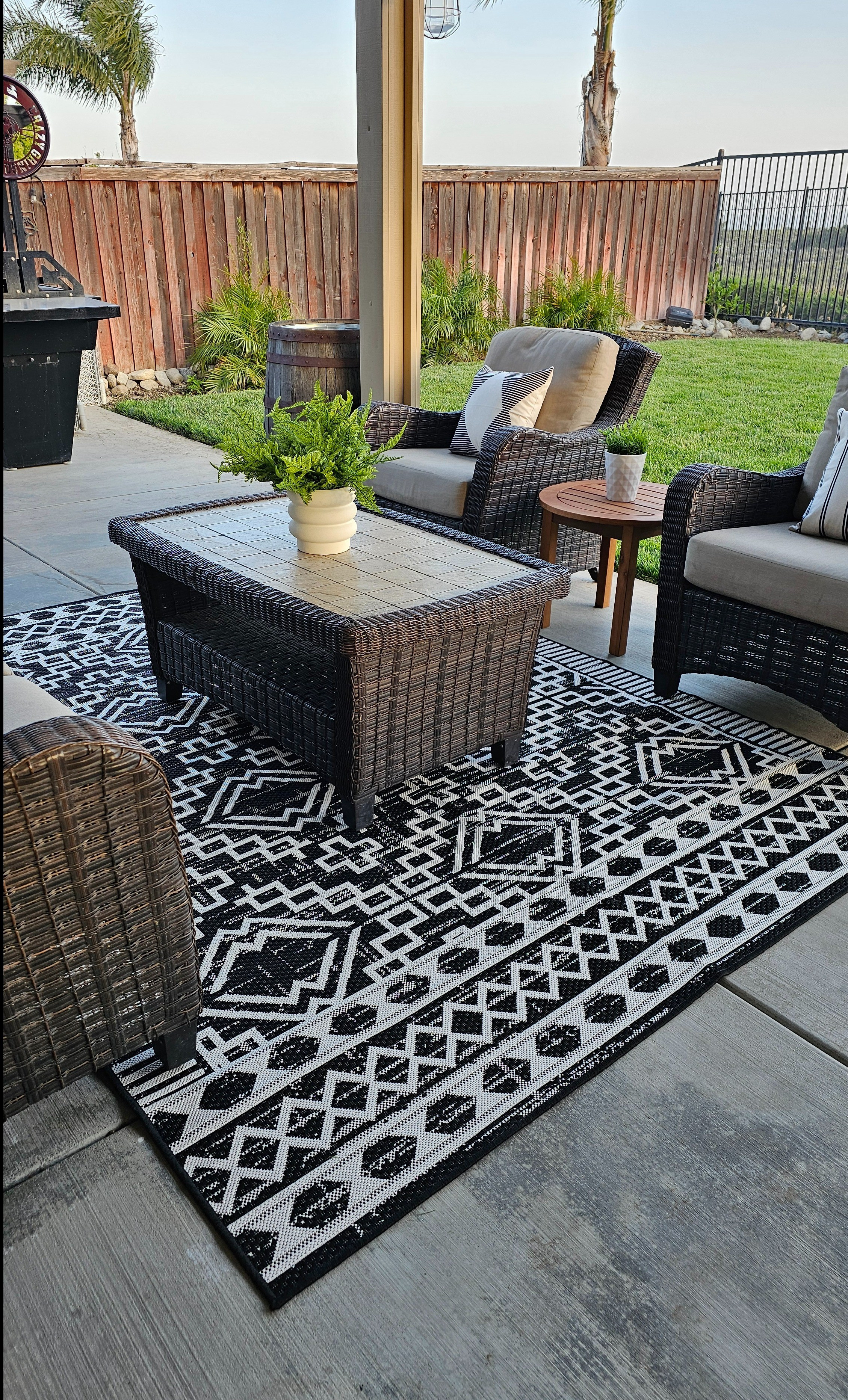 Outdoor rug Outdoor living Outdoor decorBackyard decorPatio decor

#LTKSeasonal #LTKSummerSales #LTKHome
