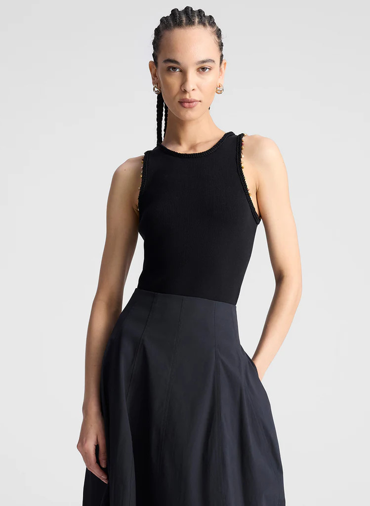 Nelly Beaded Knit Tank | A.L.C