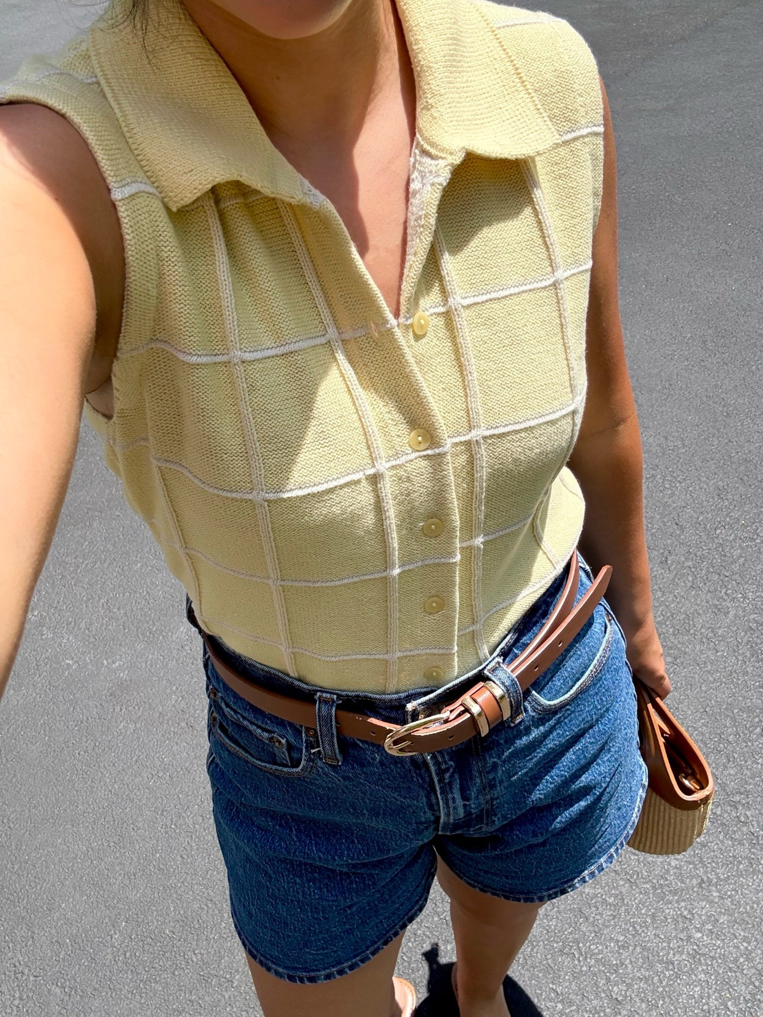 Cute casual summer outfit - size xs top, 26 shorts. This color is sold out from last year but lots of similar colors available in the same style! For reference I am: 5ft, 115lbs.

Summer outfits
Petite outfits
Mom outfits
Denim shorts
Dad shorts
Butter yellow

@abercrombie 
#abercrombiepartner

#LTKPetite #LTKSeasonal #LTKootd