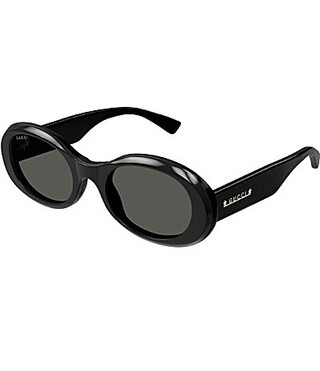 Gucci Women's Gucci Symbol 52mm Oval Statement Sunglasses - Black | Dillard's