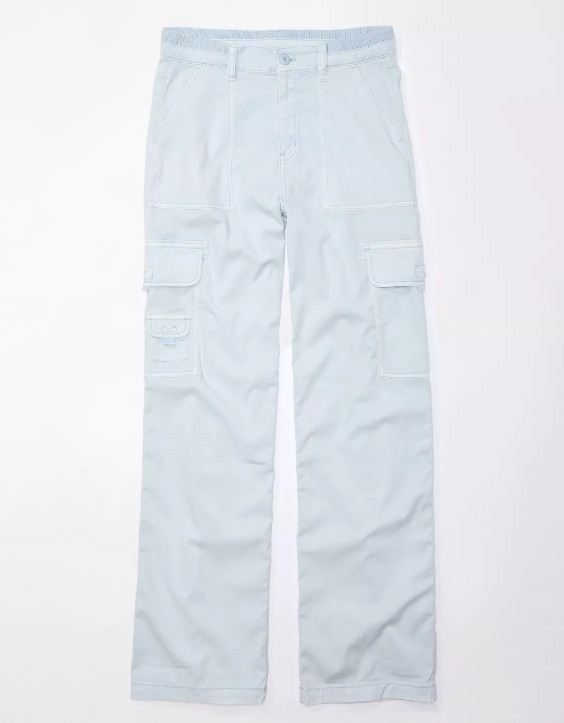 AE Dreamy Drape Stretch Cargo Super High-Waisted Baggy Wide-Leg Pant | American Eagle Outfitters (US & CA)