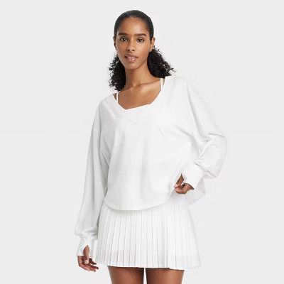 Women's V-Neck Long Sleeve Top - JoyLab™ | Target