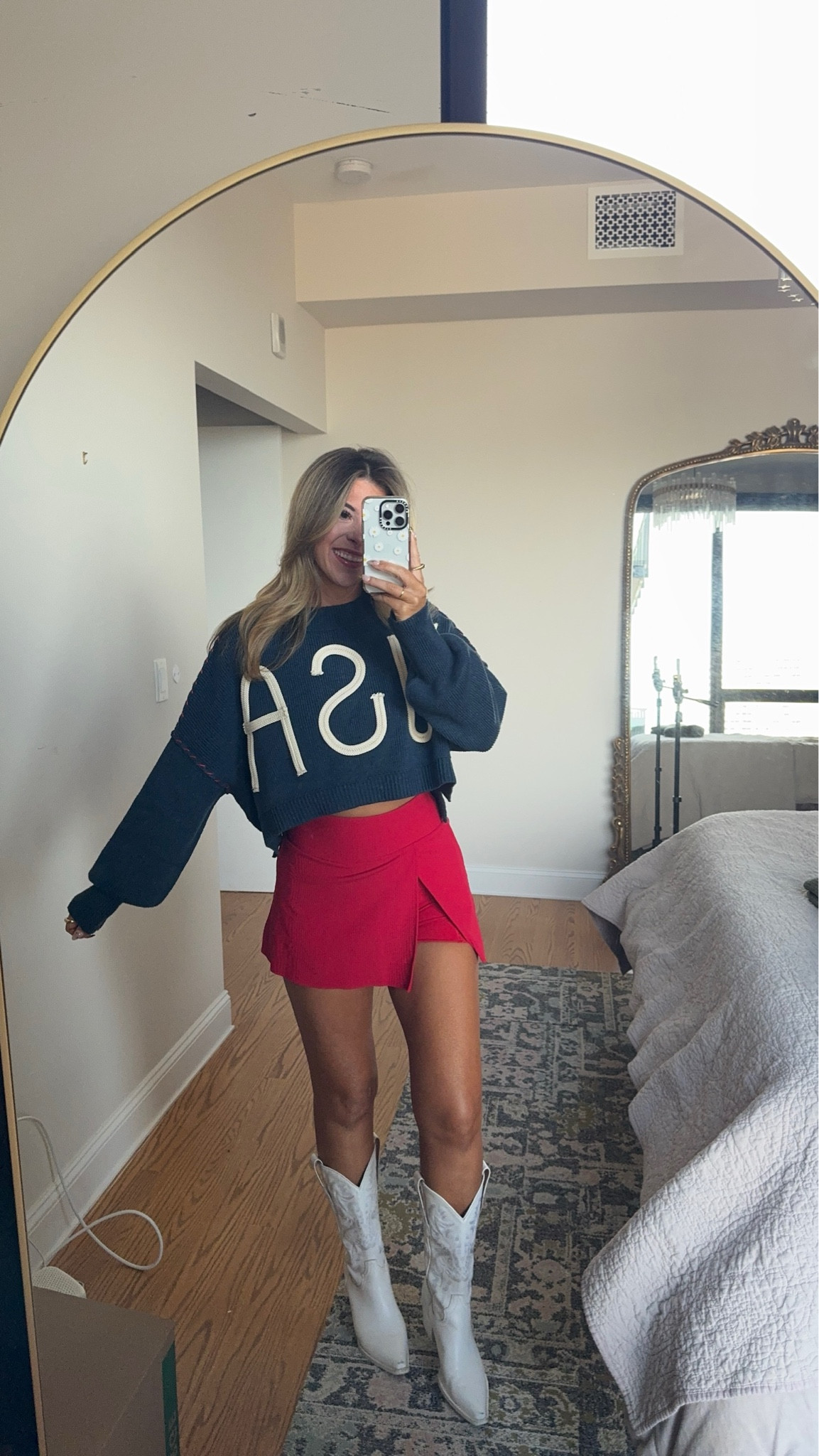 Olympics outfits USA cropped sweater and country tees

in my usual smalls

spanx: use code emersonxspanx

#LTKSeasonal #LTKParties #LTKStyleTip