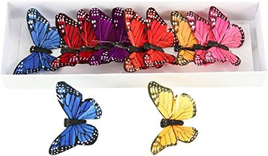 12Pc Bright Colored Butterflies | Amazon (US)