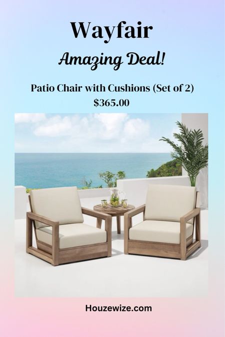 Wayfair amazing deals, modern outdoor space, patio chairs, outdoor living, backyard seating, studio McGee, affordable seating, looks for less, budget friendly, neutral home, pottery barn, amazing home, new arrival, home.  #wayfair 

#LTKHome #LTKSeasonal #LTKStyleTip
