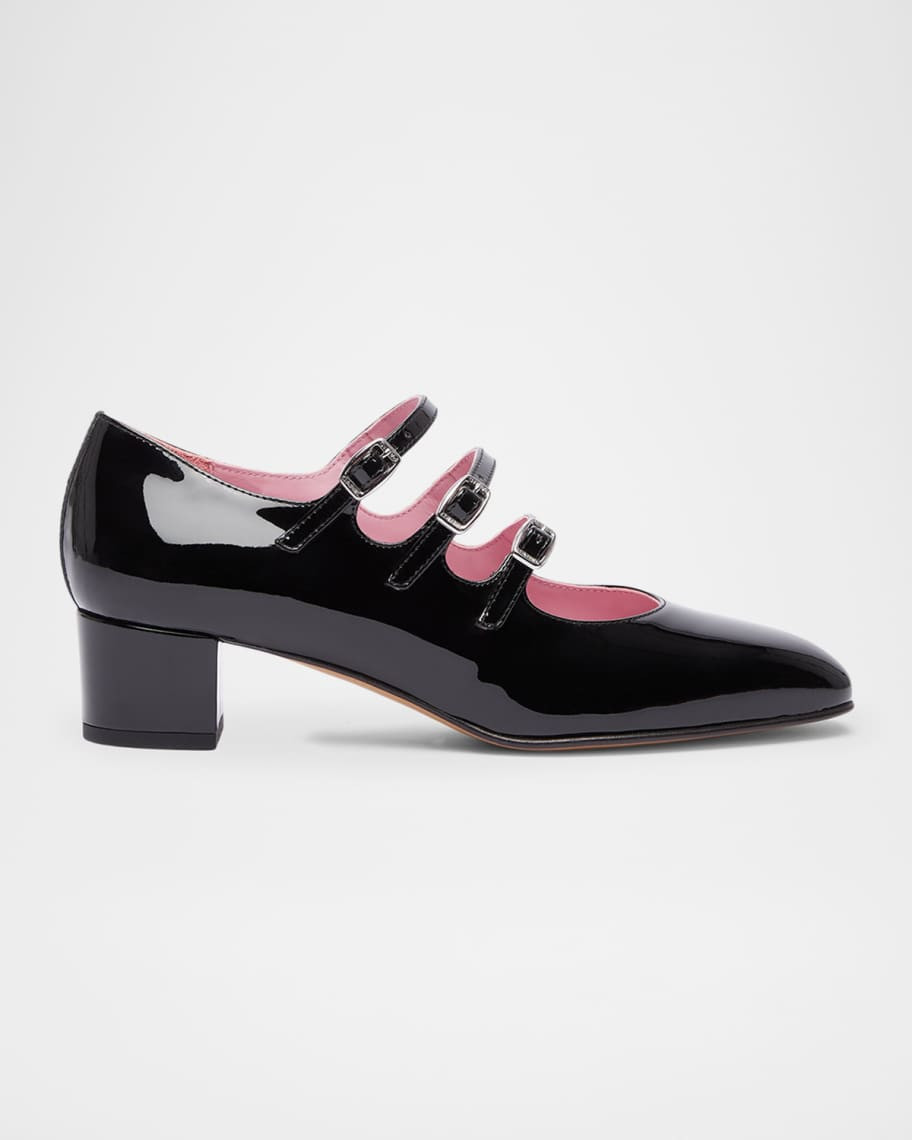 Kina Patent Mary Jane Trio Pumps | Neiman Marcus