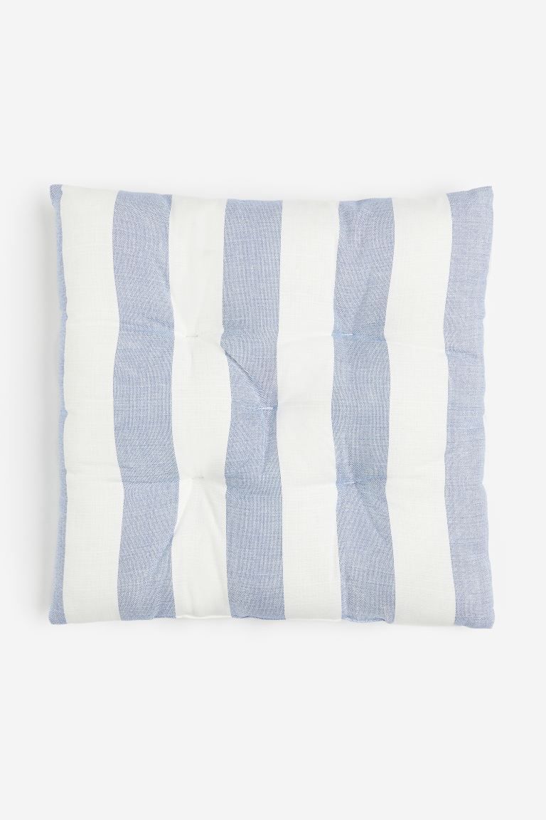 Striped Cotton Seat Cushion | H&M (US + CA)
