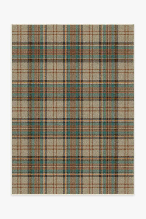 Dress Stewart Tartan Khaki Rug | Ruggable