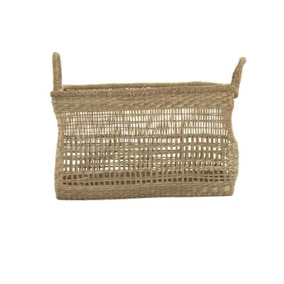 Woven Basket Rosecliff Heights Size: 10.5" H x 17.5" W x 12.75" D | Wayfair North America