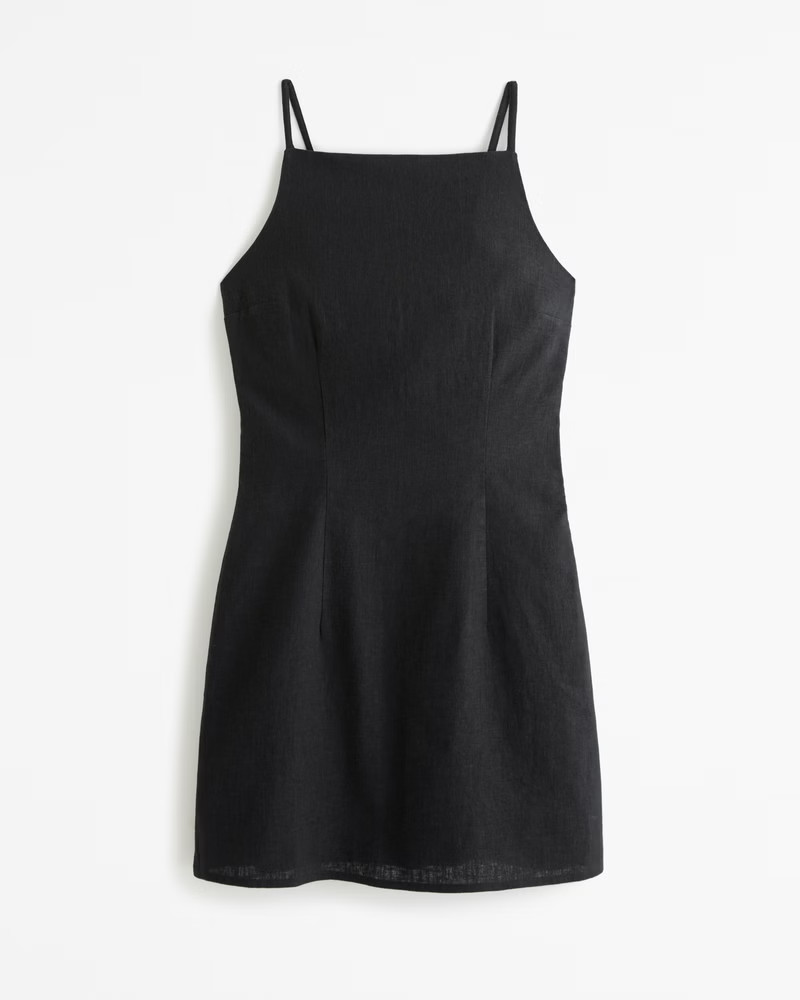 High-Neck Strappy Mini Dress | Abercrombie & Fitch (US)