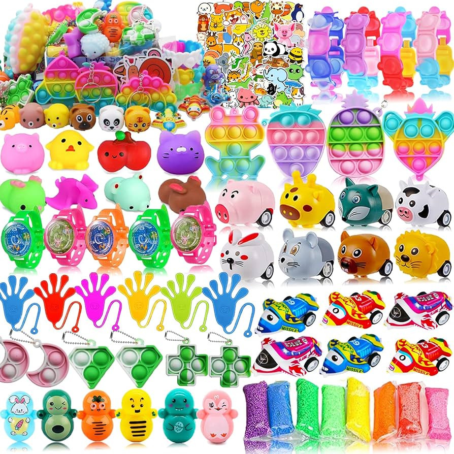 Taulaap 126 Pcs Pop Party Favors for Kids, Treasure Box Toys for Classroom Prizes, Pinata Stuffer... | Amazon (US)