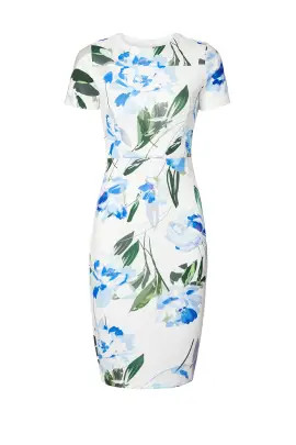 Blue Floral Sheath | Rent the Runway