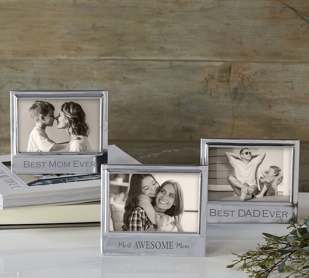 Mom & Dad Signature Metal Picture Frames - 4" x 6" | Pottery Barn (US)