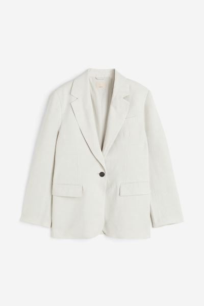 Oversized Silk-blend Jacket | H&M (US + CA)