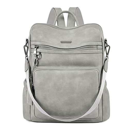 CLUCI Backpack Purse for Women Large Womens Leather Travel Fashion Backpack Purse Designer Ladies Shoulder Bags with Tassel | Amazon (US)