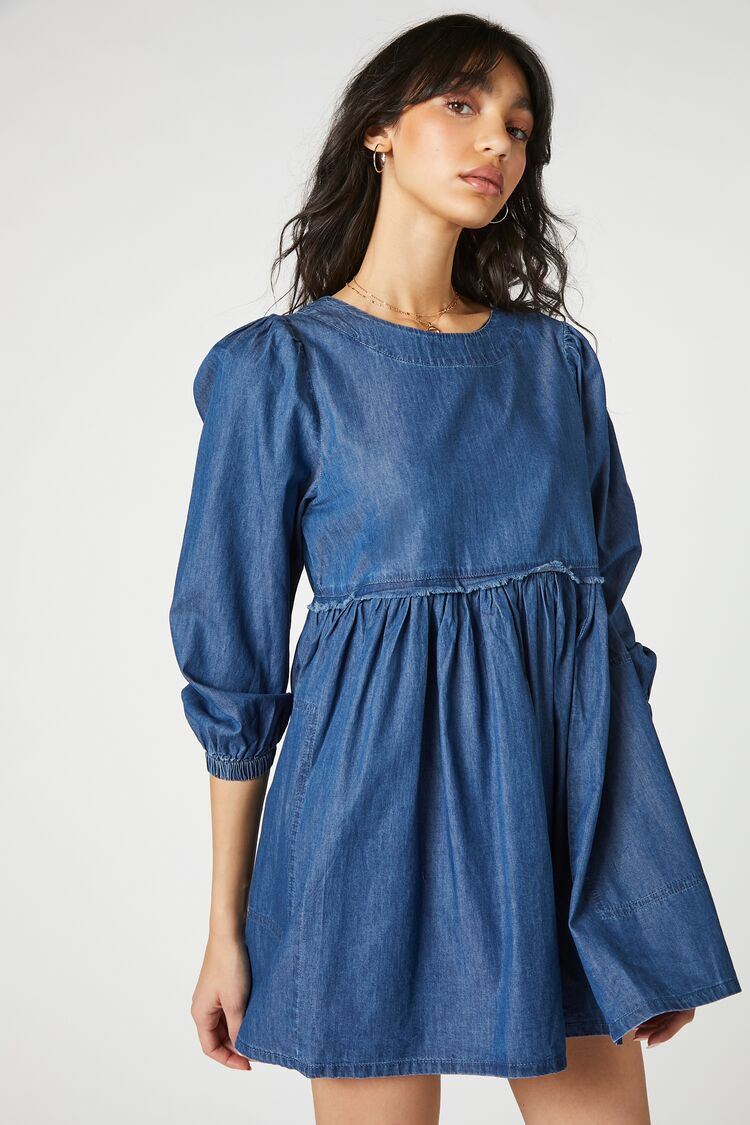 Denim Babydoll Dress | Forever 21 (US)