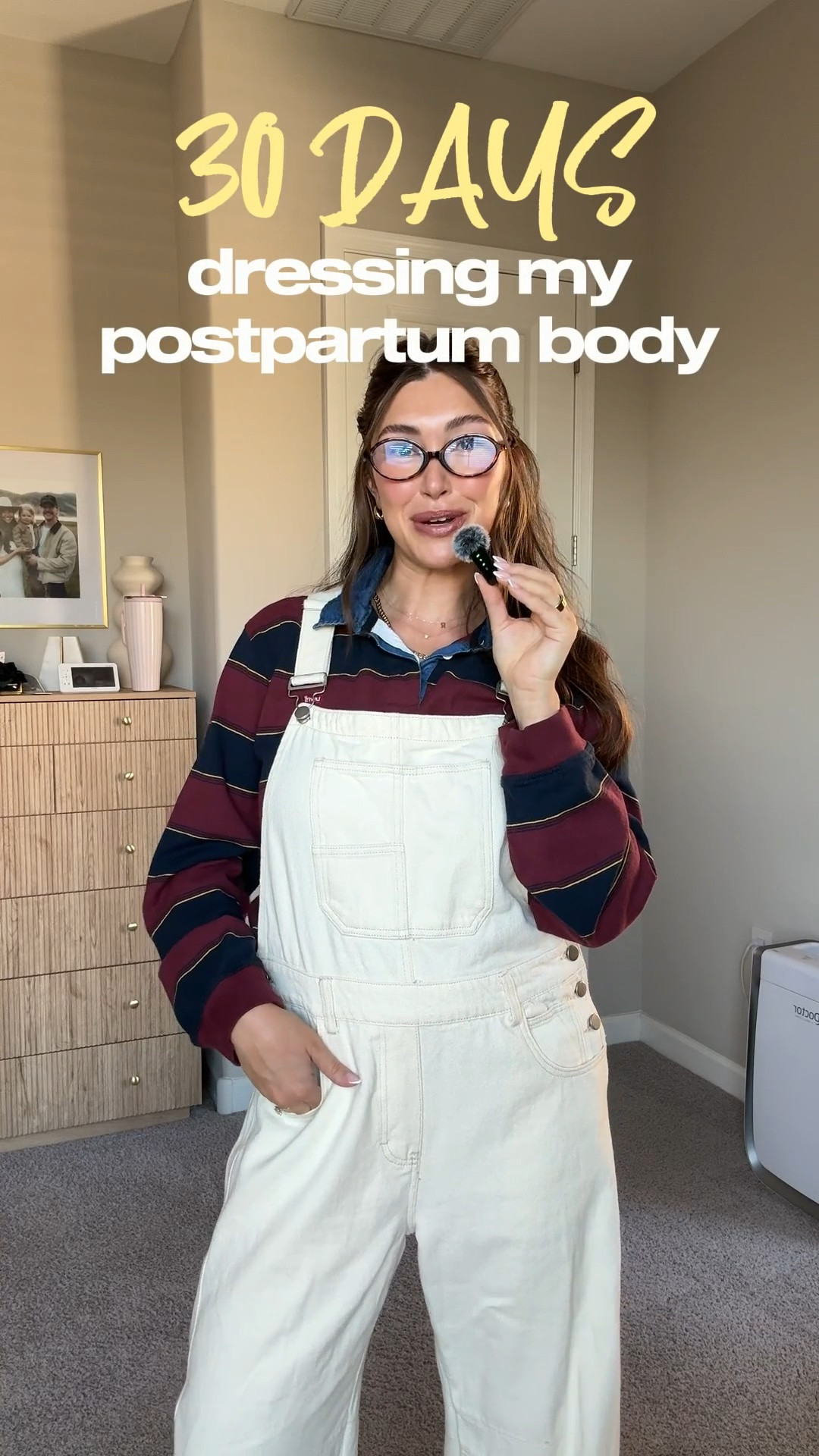 30 days of dressing my postpartum body. Went up one size in shirt and overalls!

#LTKgrwm #LTKootd #LTKTall