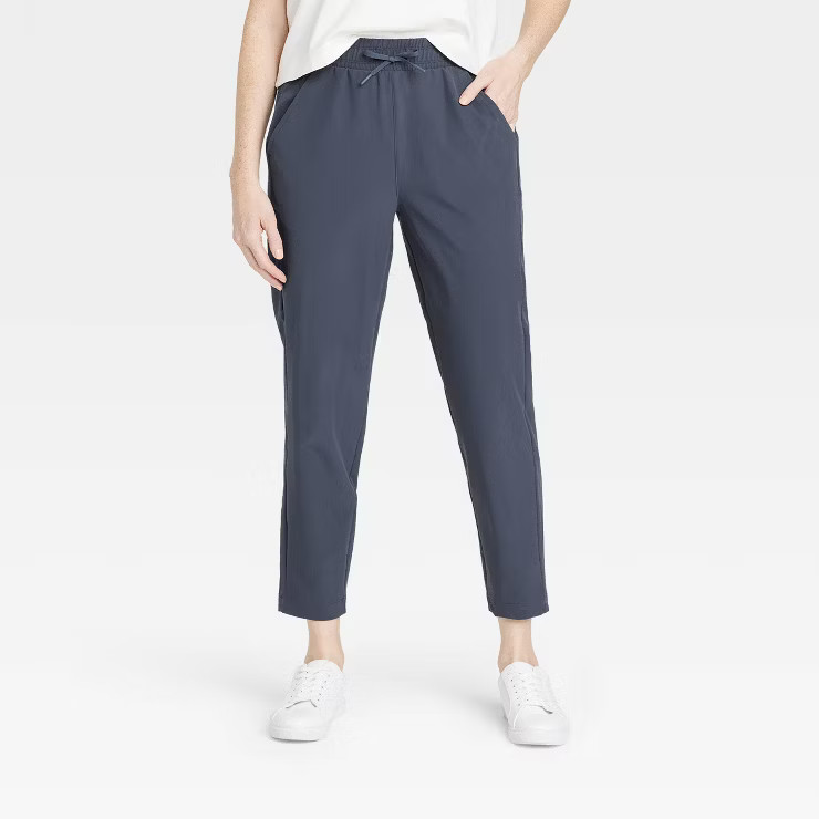 Women's Stretch Woven Taper Pants - All in Motion™ | Target