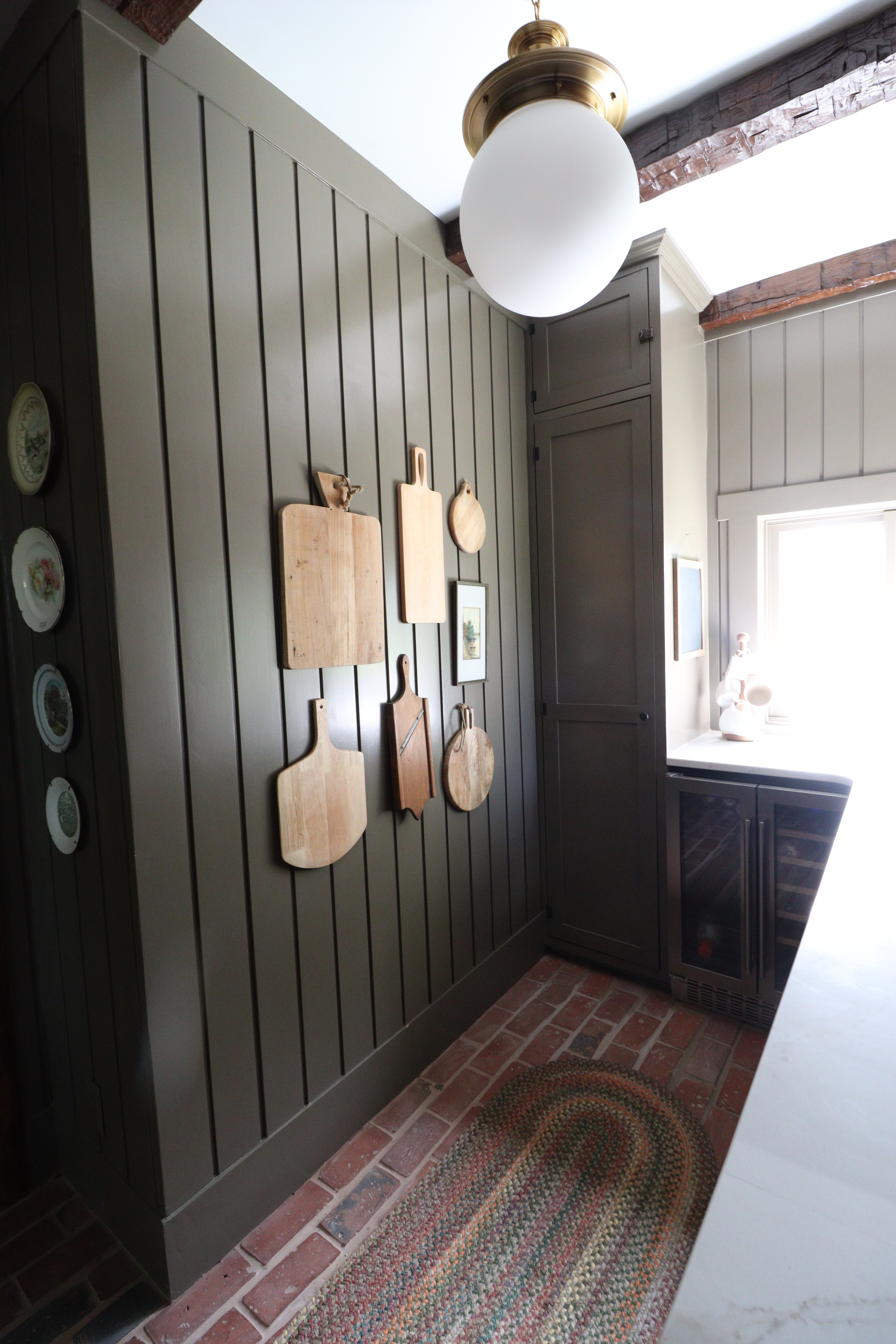 pantry moment 🤎 obsessed with how warm wood tones + brick floor all play together. 

 #LTKHome