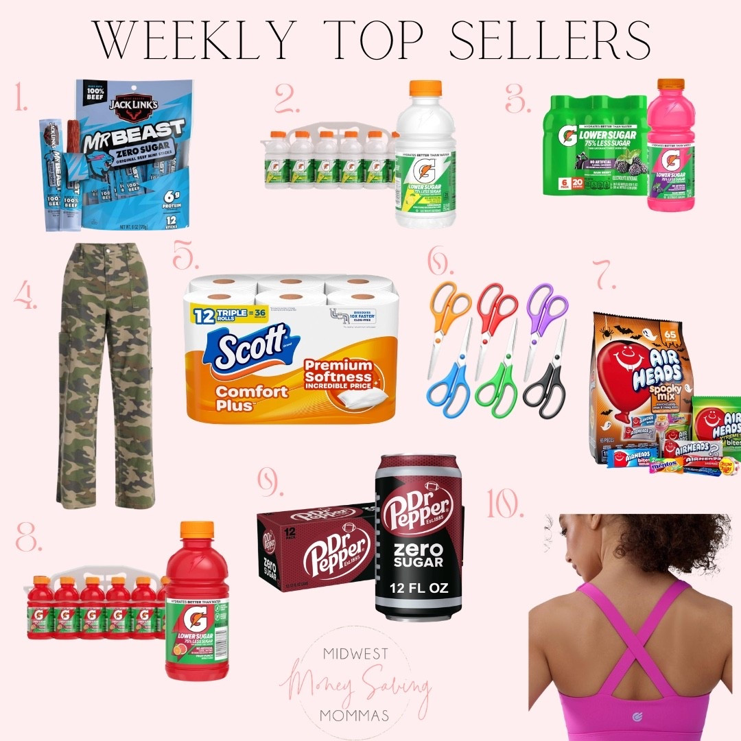 Weekly top sellers

 Best sellers  snacks Gatorade sports bra  camo pants  scissors Halloween candy

#LTKmomlife #LTKootd #LTKSeasonal