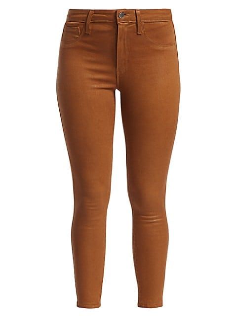 Margot High-Rise Ankle Skinny Coated Jeans | Saks Fifth Avenue