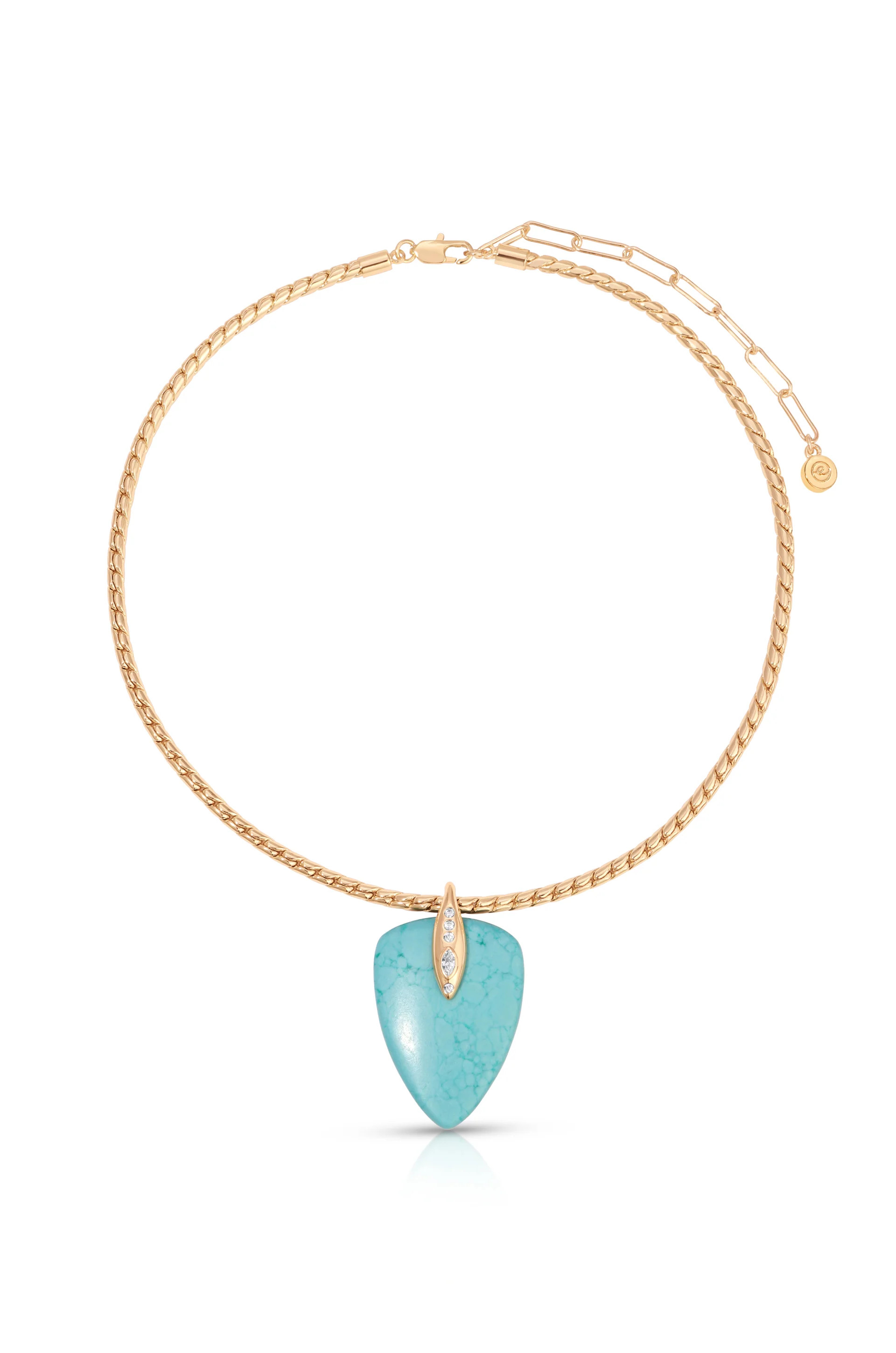 Turquoise Solstice Pendant Choker | Ettika