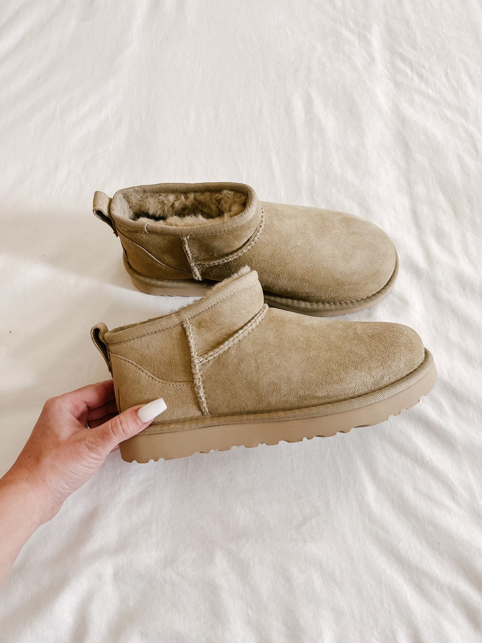classic ultra mini ugg boots in the mustard seed color!

#LTKstyletip #LTKSeasonal #LTKshoecrush