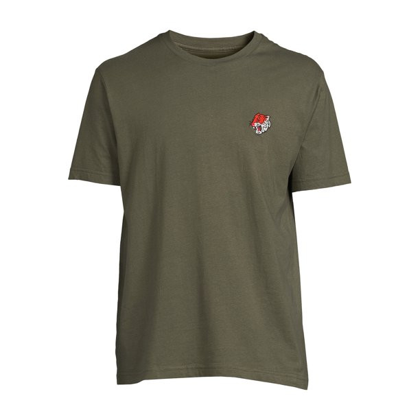 No Boundaries Men's and Big Men's Embroidered T-Shirt with Short Sleeves, Sizes up to 5XL | Walmart (US)