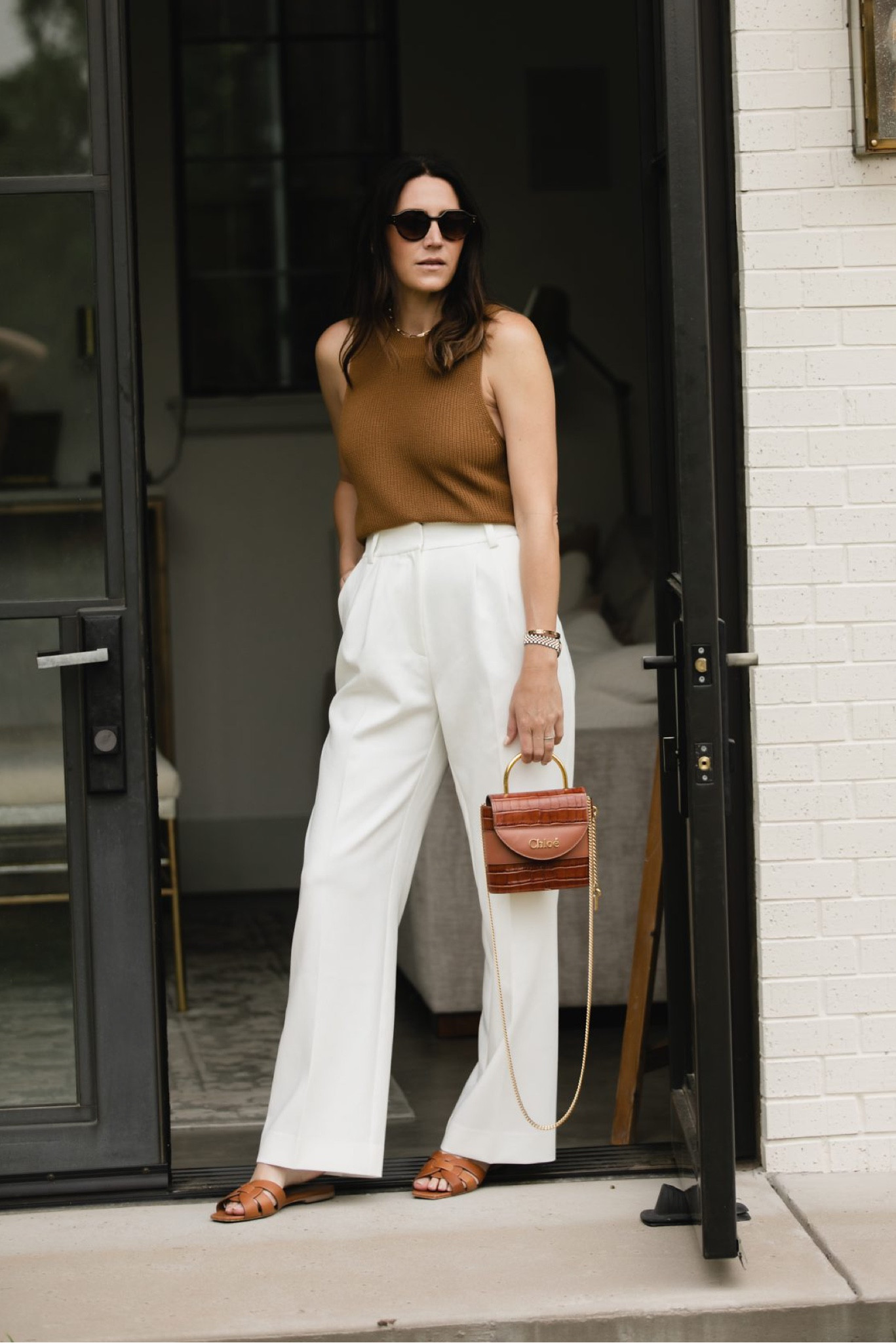 Brown and white outfit 

#LTKshoecrush #LTKstyletip #LTKFind