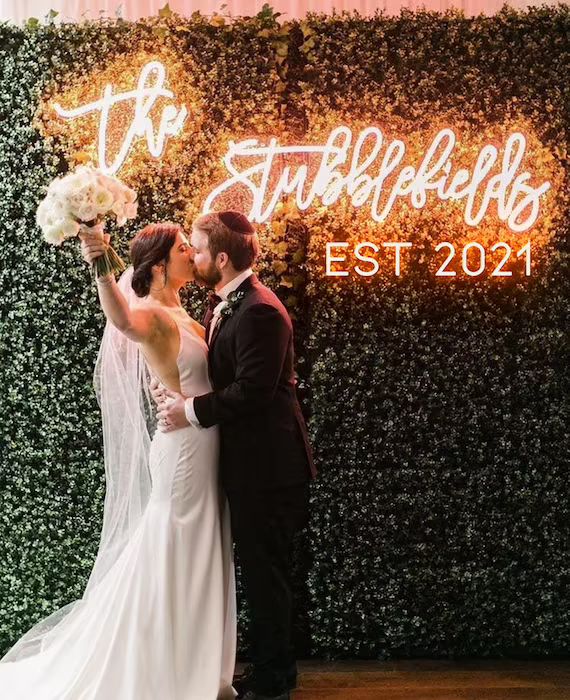 Wedding NEON SIGN with EST year for reception | Wedding Decorations |  Wedding Decor | Wedding Gi... | Etsy (US)