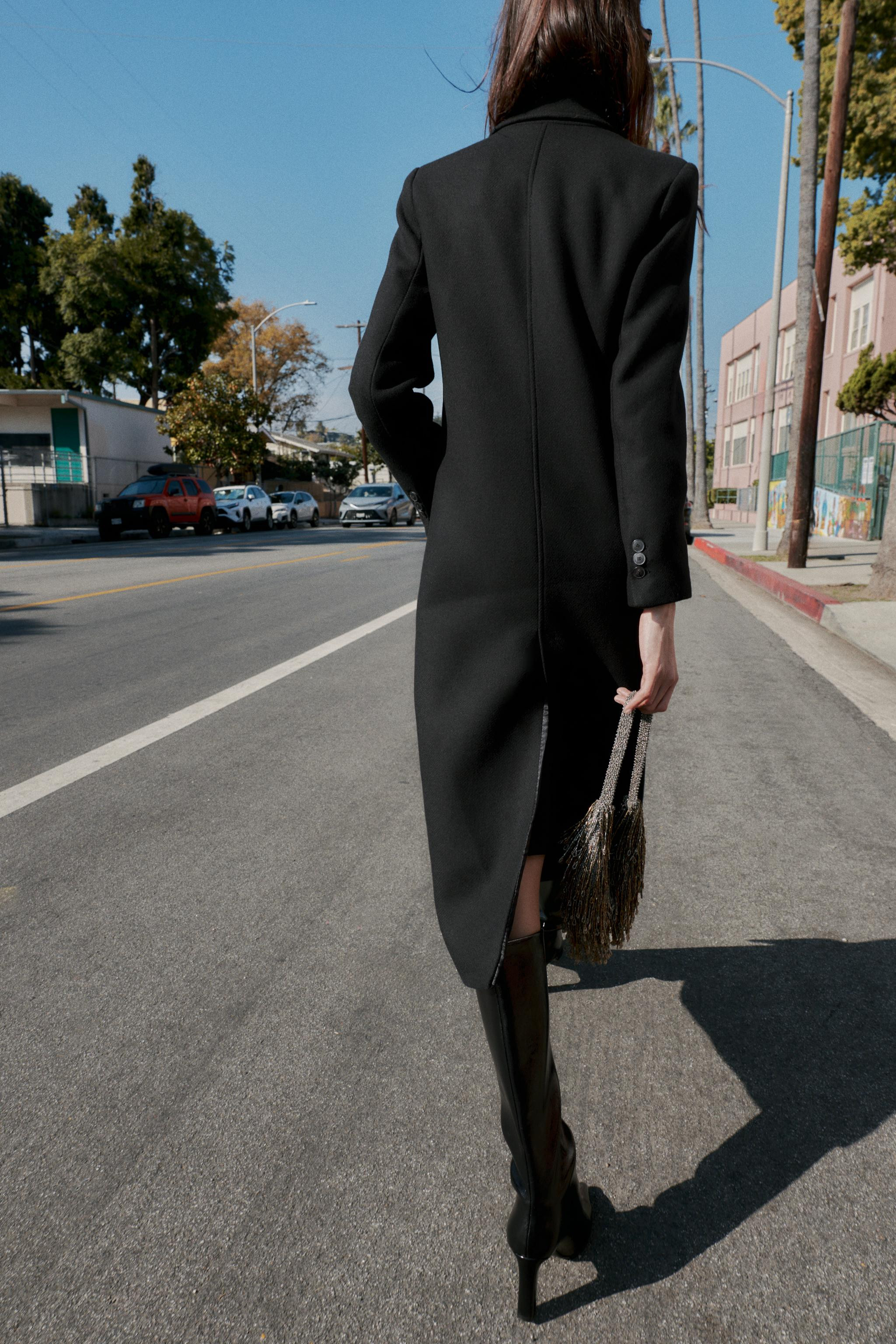 LONG DOUBLE-BREASTED COAT | Zara UK