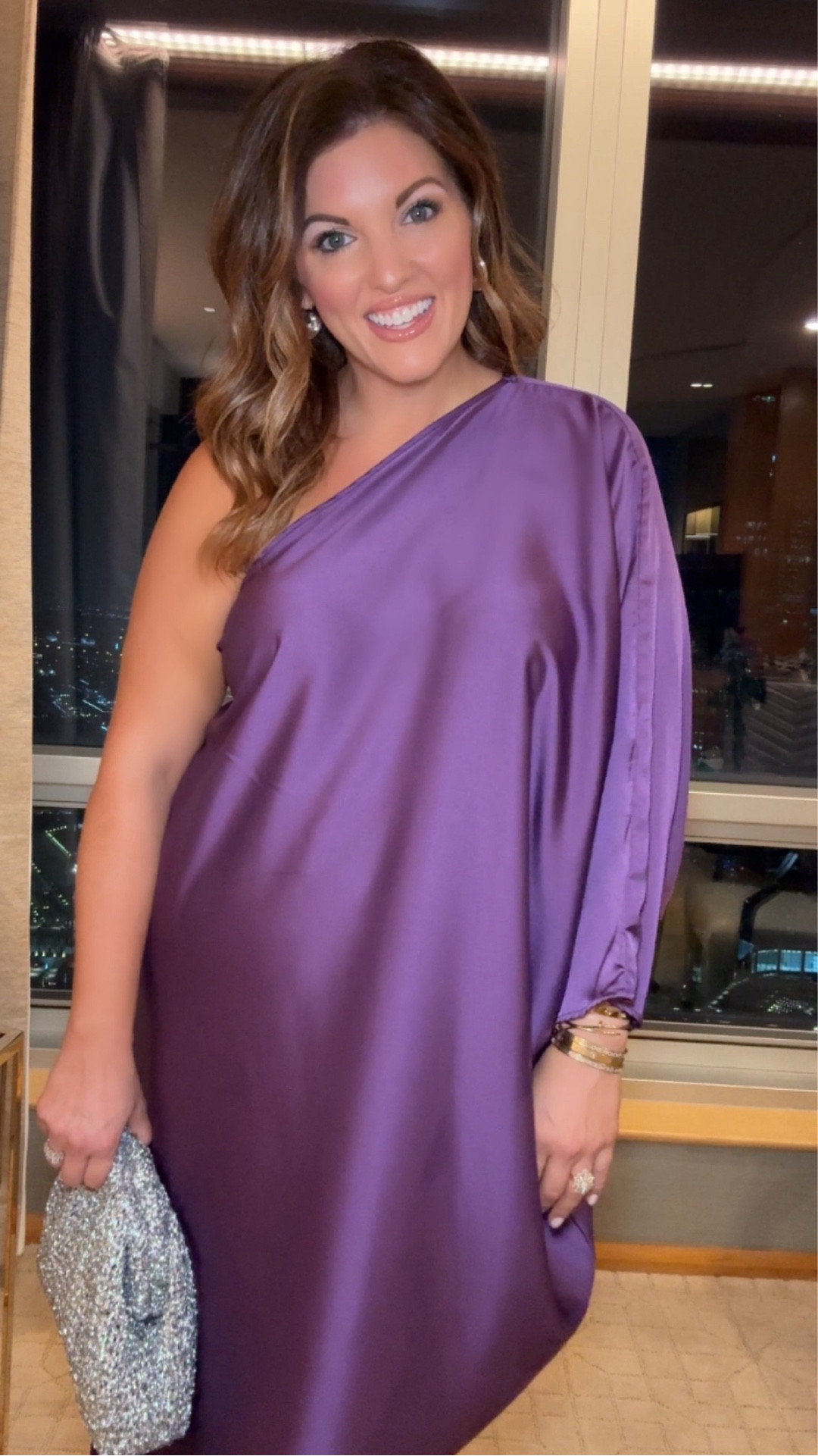 Friday night out in Dubai 🇦🇪

wore this gorgeous purple dress to dinner @thepenthouse for yummy sushi & incredible views of the city. She’s under $100 & offered in multiple colors! 

#LTKParties #LTKFindsUnder100 #LTKTravel