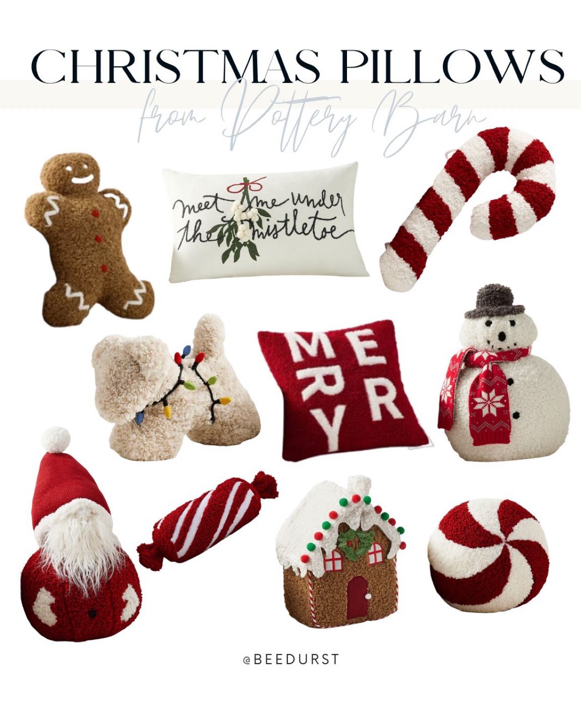 Pottery barn best sale merry pillow