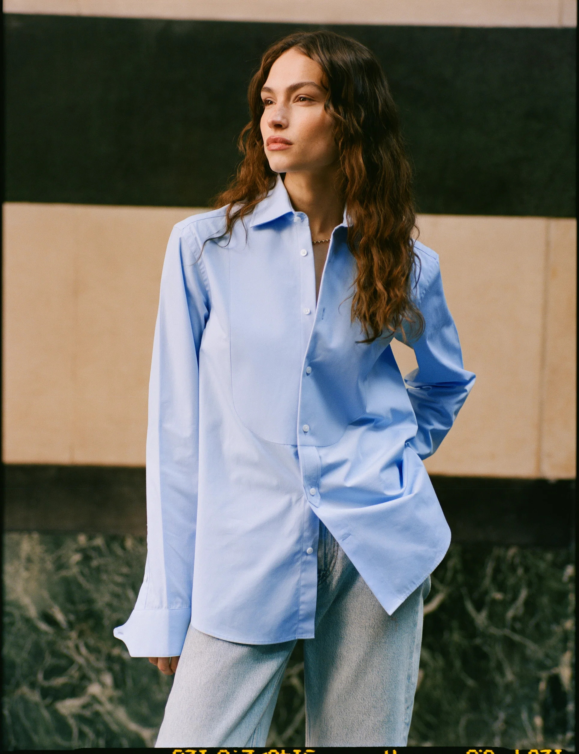 The Dress Shirt Curved Bib | With Nothing Underneath