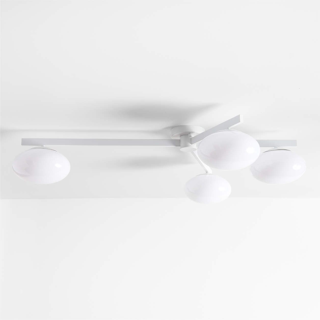 Dreamer Large White Ceiling/Wall Nursery Flush Mount Light by Leanne Ford + Reviews | Crate & Kid... | Crate & Barrel