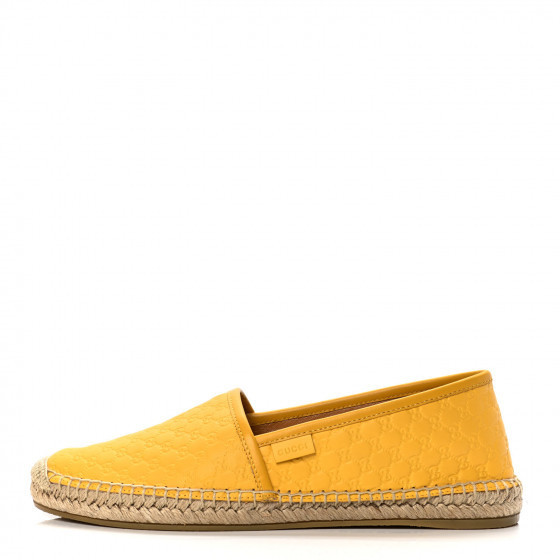 GUCCI Microguccissima Signature Espadrilles 38.5 New Buttercup | Fashionphile