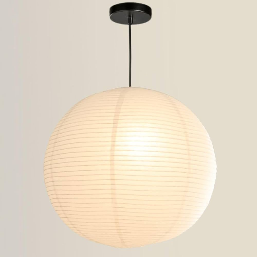 Nogy• Large Paper Lantern Pendant Light - Off White Paper Pendant - Akari Rice Paper Pendant, P... | Amazon (US)