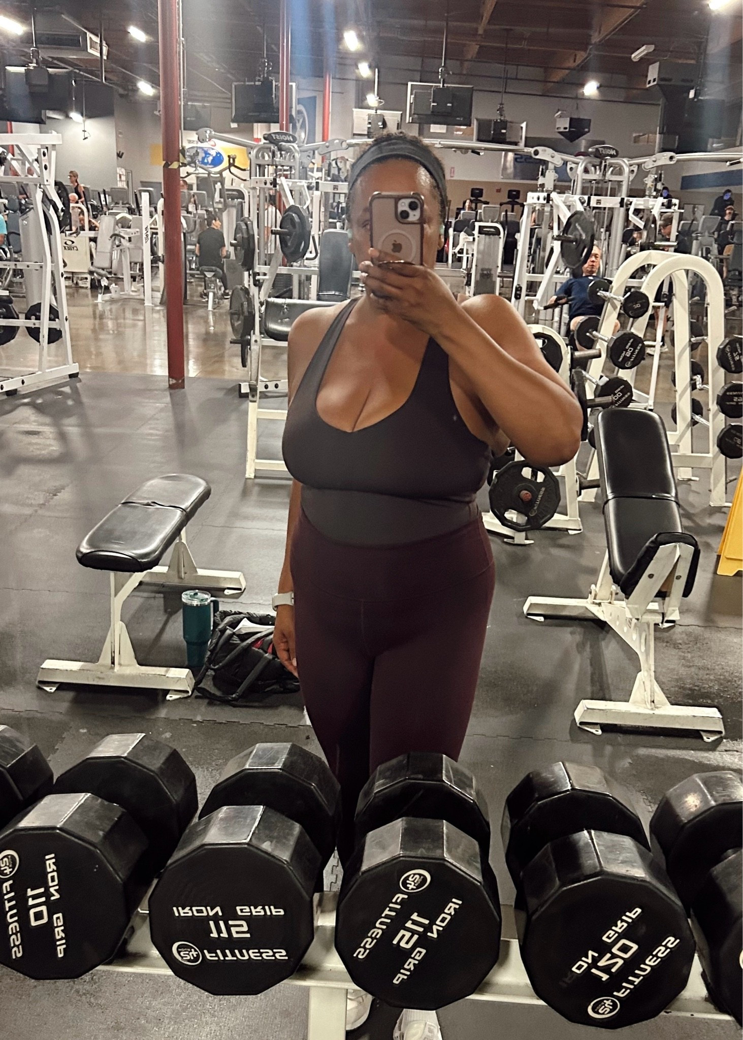 Gym session done 💪🏾👊🏾! Top size large leggings xl.

#LTKMidsize #LTKOver40 #LTKActive