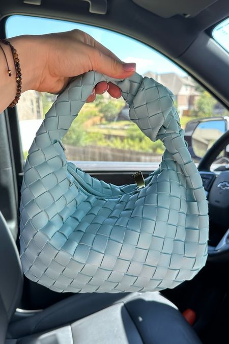 Designer bag dupe 
Summer handbag 
Throw and go 
Baby blue bag 


#LTKunder50 #LTKitbag #LTKFind