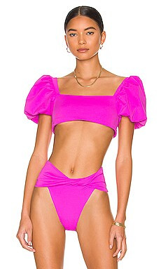 Agua Bendita x REVOLVE Calista Bikini Top in Pink from Revolve.com | Revolve Clothing (Global)