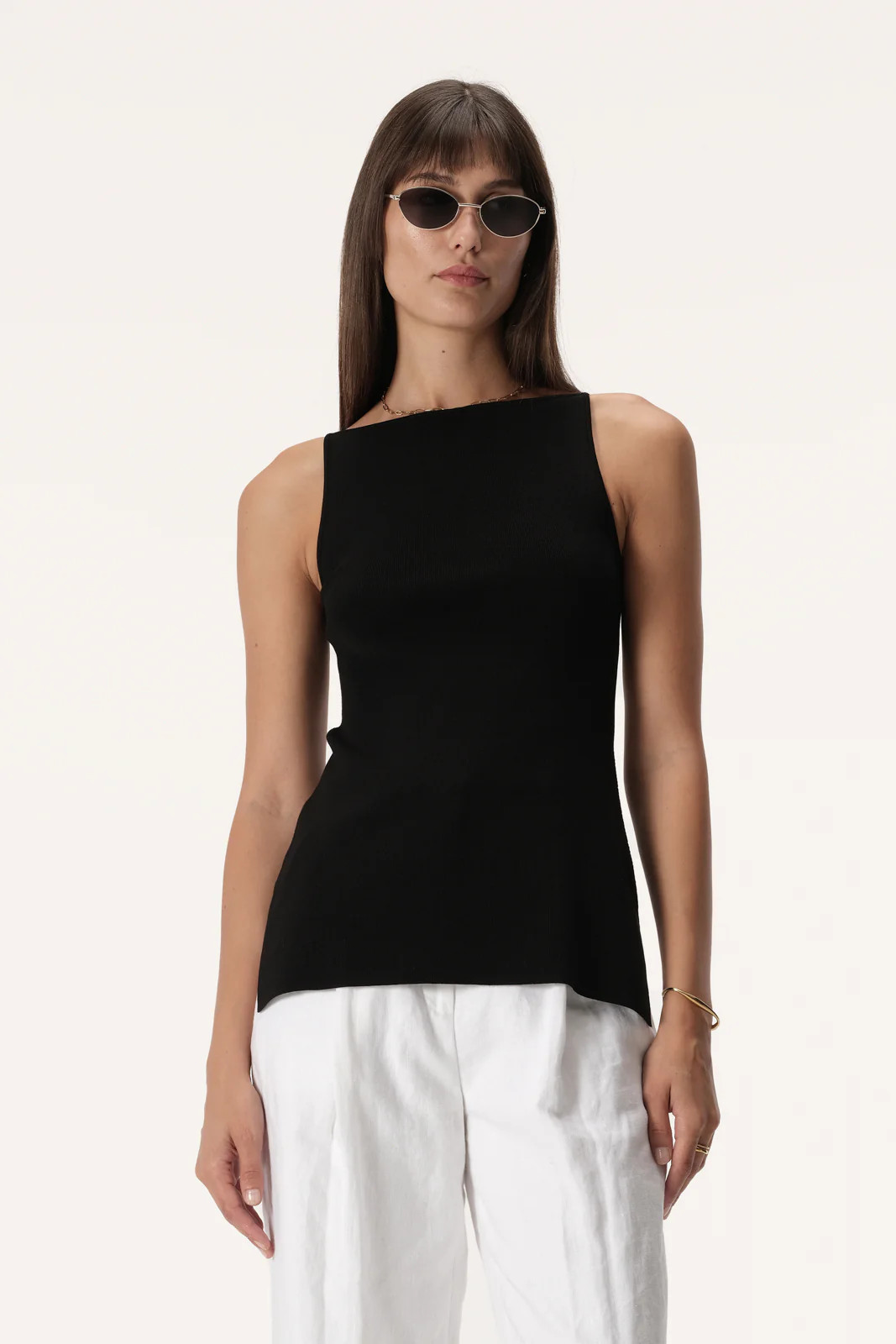 FLETCHER KNIT TOP BLACK | Elka Collective (AU, UK, US, NZ)