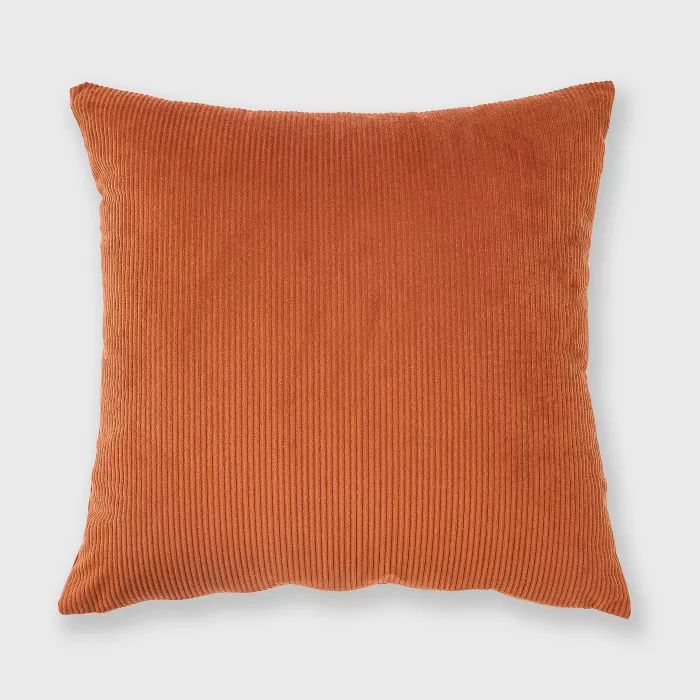 18"x18" Solid Ribbed Textured Square Throw Pillow - freshmint | Target