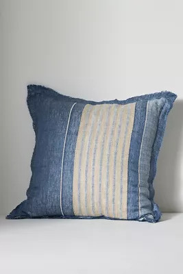 Quinn Linen Stripe Pillow | Anthropologie (US)