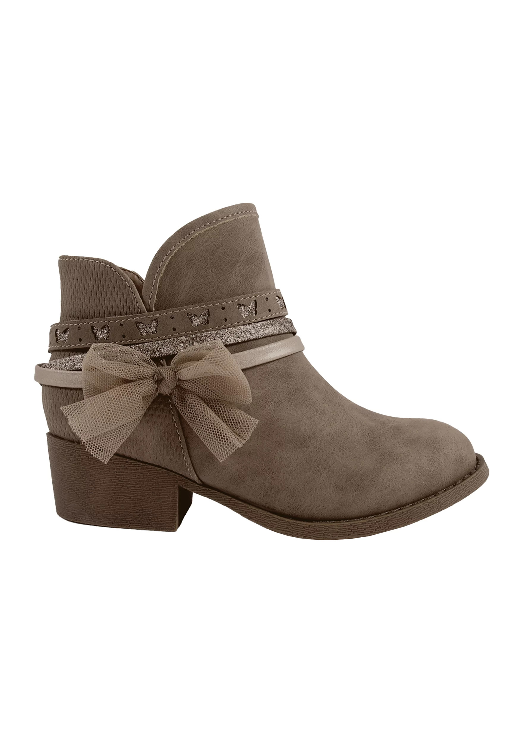 Youth Girls Stencil Bow Booties | Belk