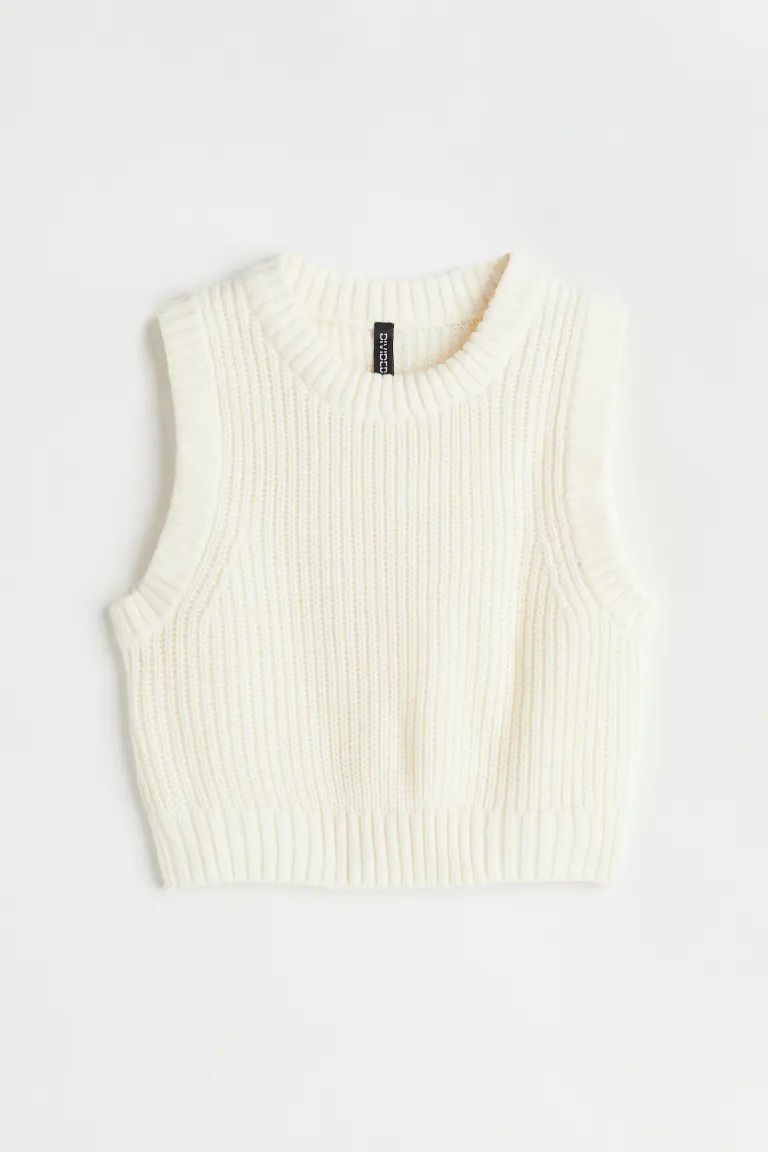 Crop Sweater Vest | H&M (US)